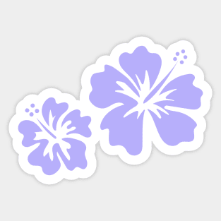 Hibiscus purple Sticker